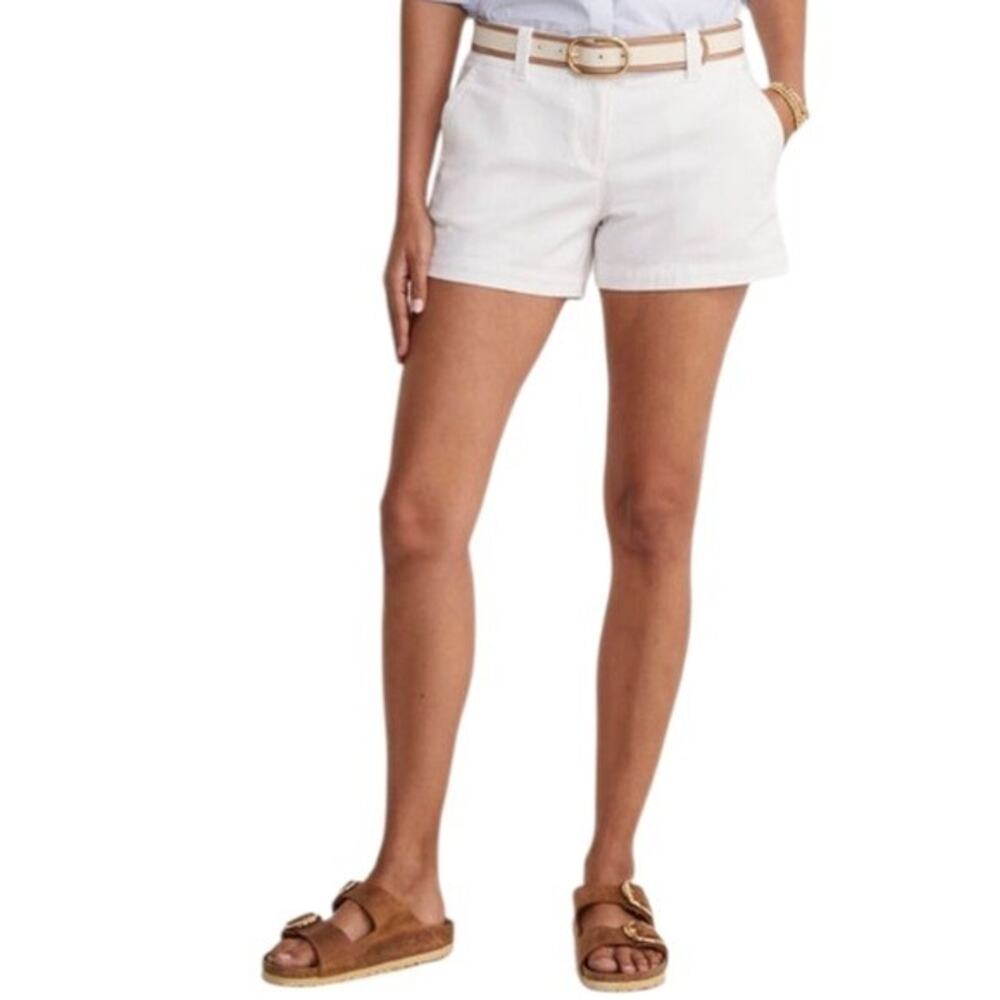 J. Crew White Cotton Blend Shorts - Casual Summer Style, Pockets, Comfortable 6